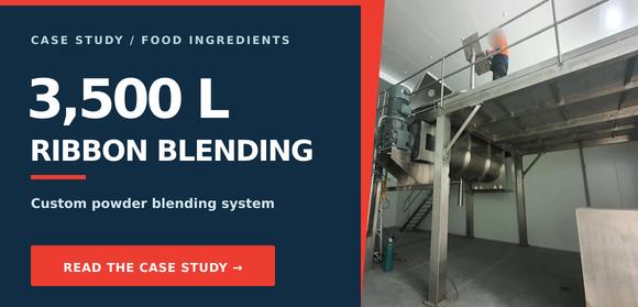 3,500 L ribbon blending system case study